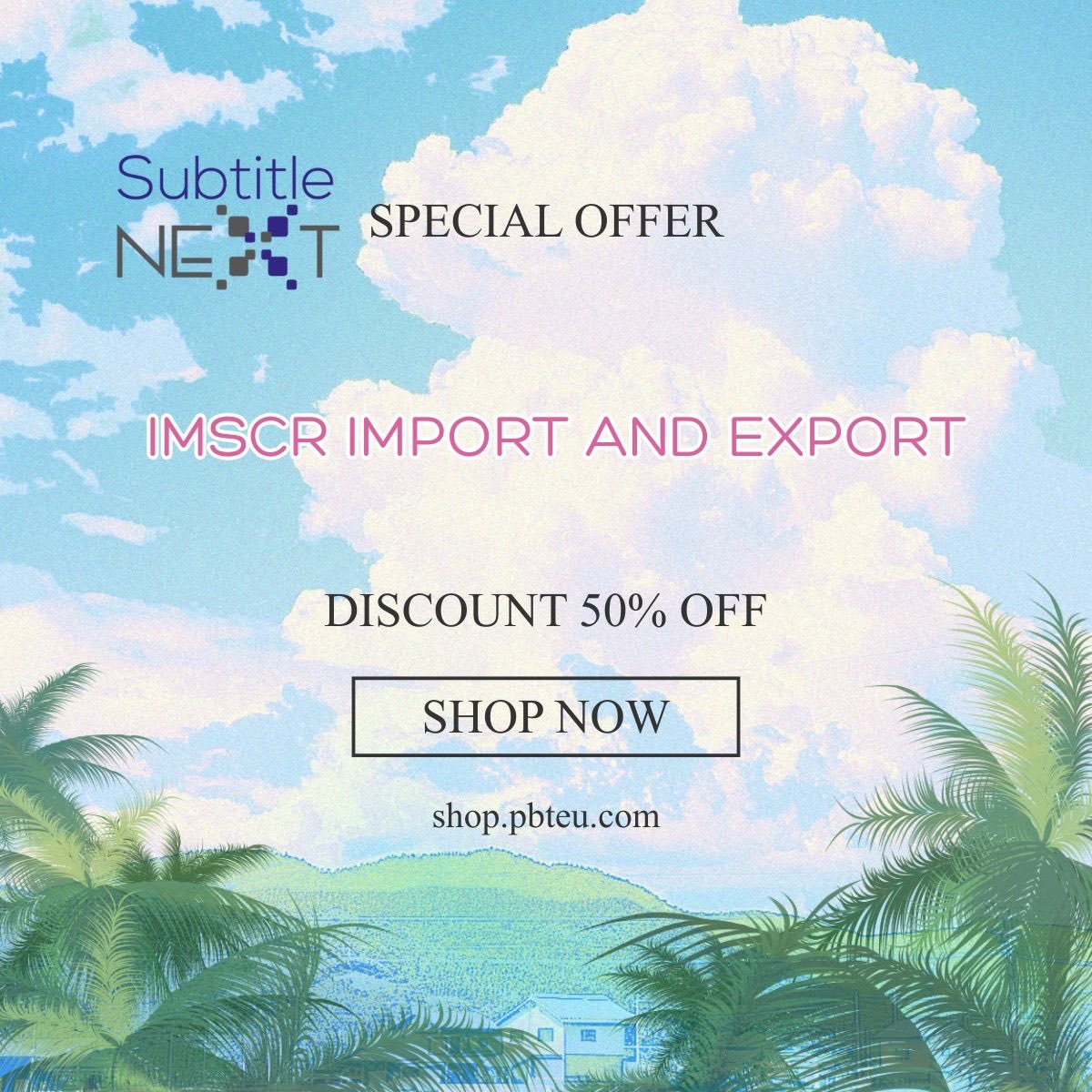 SubtitleNEXT's tweet photo. ✨ Feature Spotlight: IMSCR Support
Working with multi‑vendor workflows? #SubtitleNEXT now handles IMSCR import/export smoothly — faster exchanges, cleaner deliveries.
Share why you love IMSCR Support → tag SubtitleNEXT → get 50% OFF at https://t.co/MzYtYLoTVV.
#IMSCR #AVT https://t.co/2OdUswYi9D