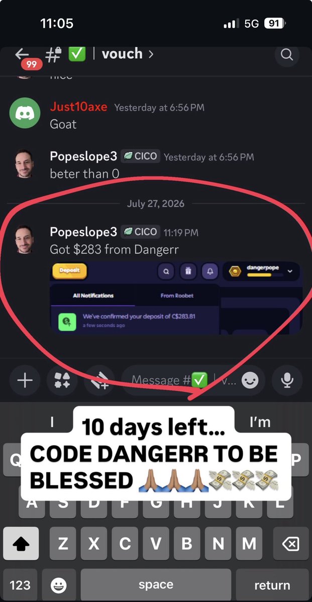 Dangerrkick's tweet photo. Y’all missing free money
Just wager under the code “dangerr” on roobet https://t.co/cqHjBag90M