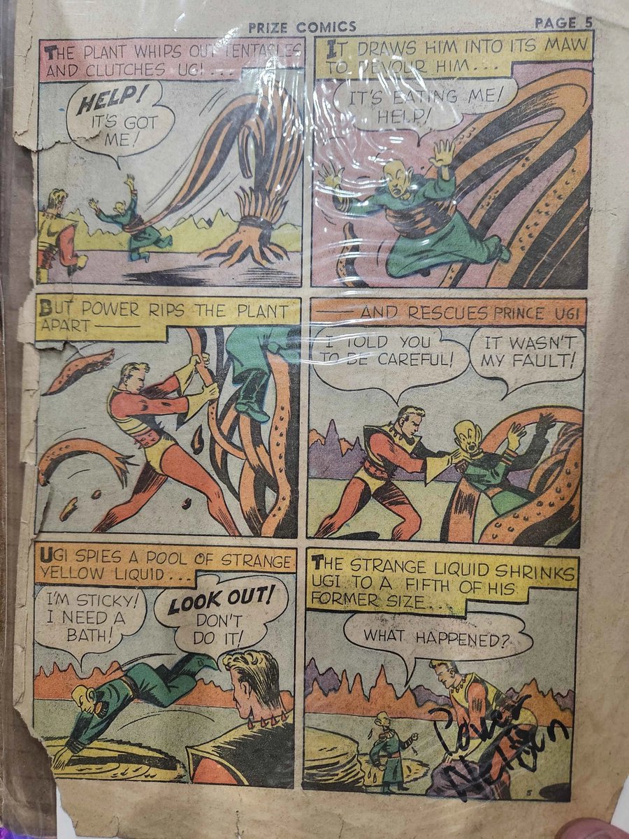 ManuelOfArms's tweet photo. Got a one of a kind comic page from the original run of Power Nelson comics signed by Mr. Power the Nelson himself!

@ PowerNelsonVT
#pnelsonart

#Offkai #Vtuber #MaleVtuber #PublicDomainSuperhero https://t.co/tWDEEUB29s