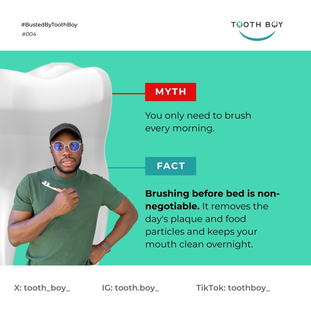 tooth_boy_'s tweet photo. Who told you brushing in the morning alone is enough? π #BustedByToothBoy https://t.co/WG2nwZujlu
