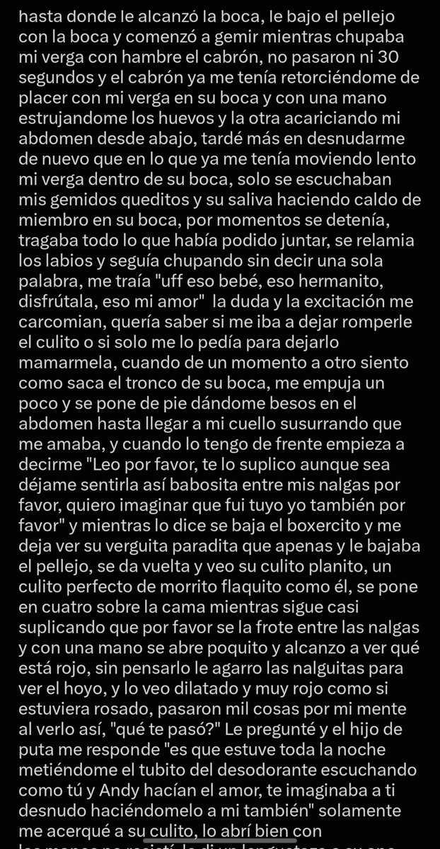 damari_sah30267's tweet photo. El hermanito de mi novia 🍆🔥👨‍👦👫 pt.2

Telegram lo vió primero 👀

Manden sus relatos calientes 🔥 para seguír subiendo contenido morboso.

Sigue la cuenta y dale RT si te gusta este contenido

#relatos #gay #infidelidad #morbo #tabú https://t.co/Zqvbit2rWT