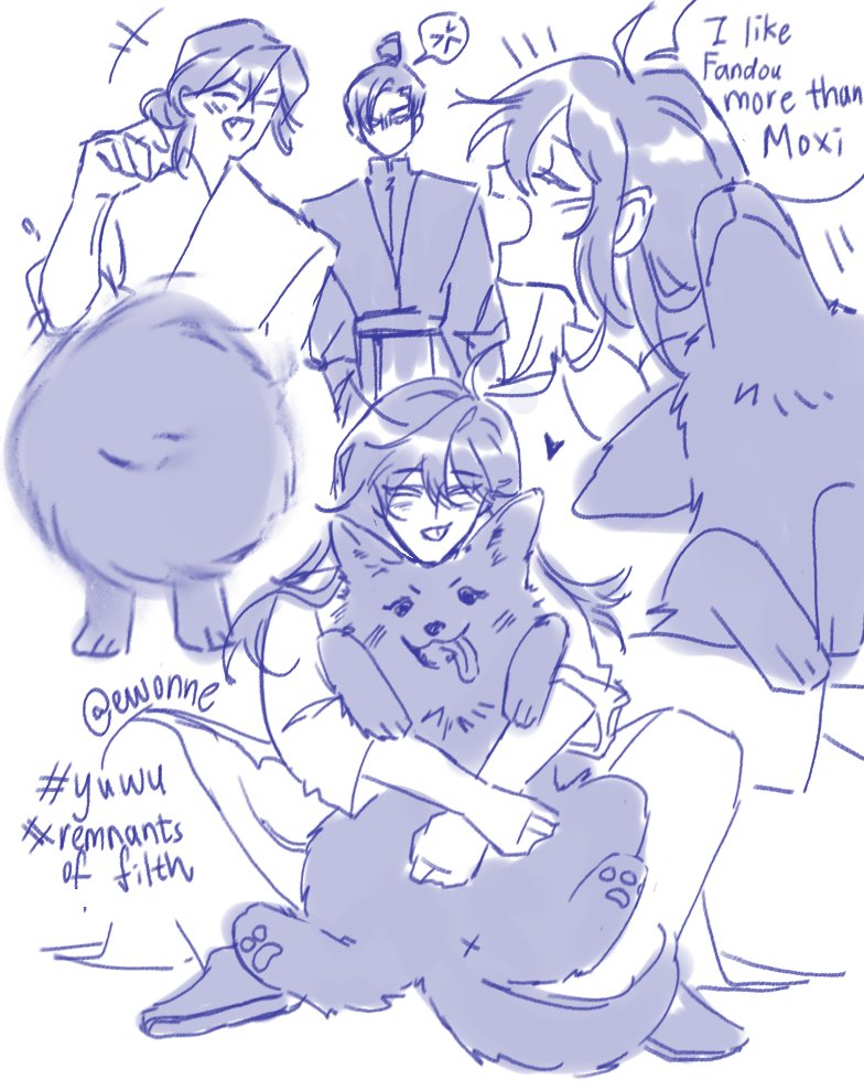 DmWsw4T3SDdZBmv's tweet photo. Draw some about GuMang and FanDou
#yuwu #remnantsoffilth #gumang #moxi https://t.co/7S82e9e5aL