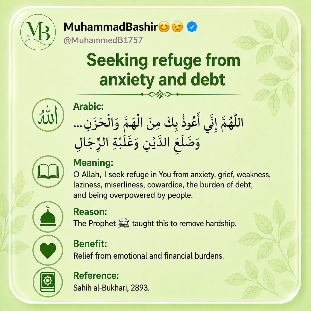 MuhammedB1757's tweet photo. Seeking refuge from anxiety and debt https://t.co/xhyH4tYHI4