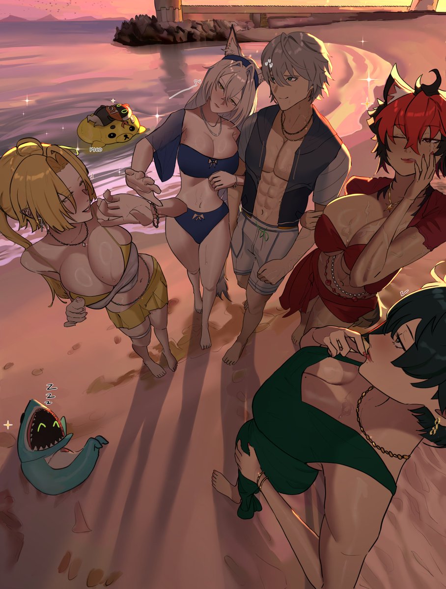 ficoemirrio's tweet photo. A summer with the ladies~🏖️
#zzzero https://t.co/ruPIW4jLTG