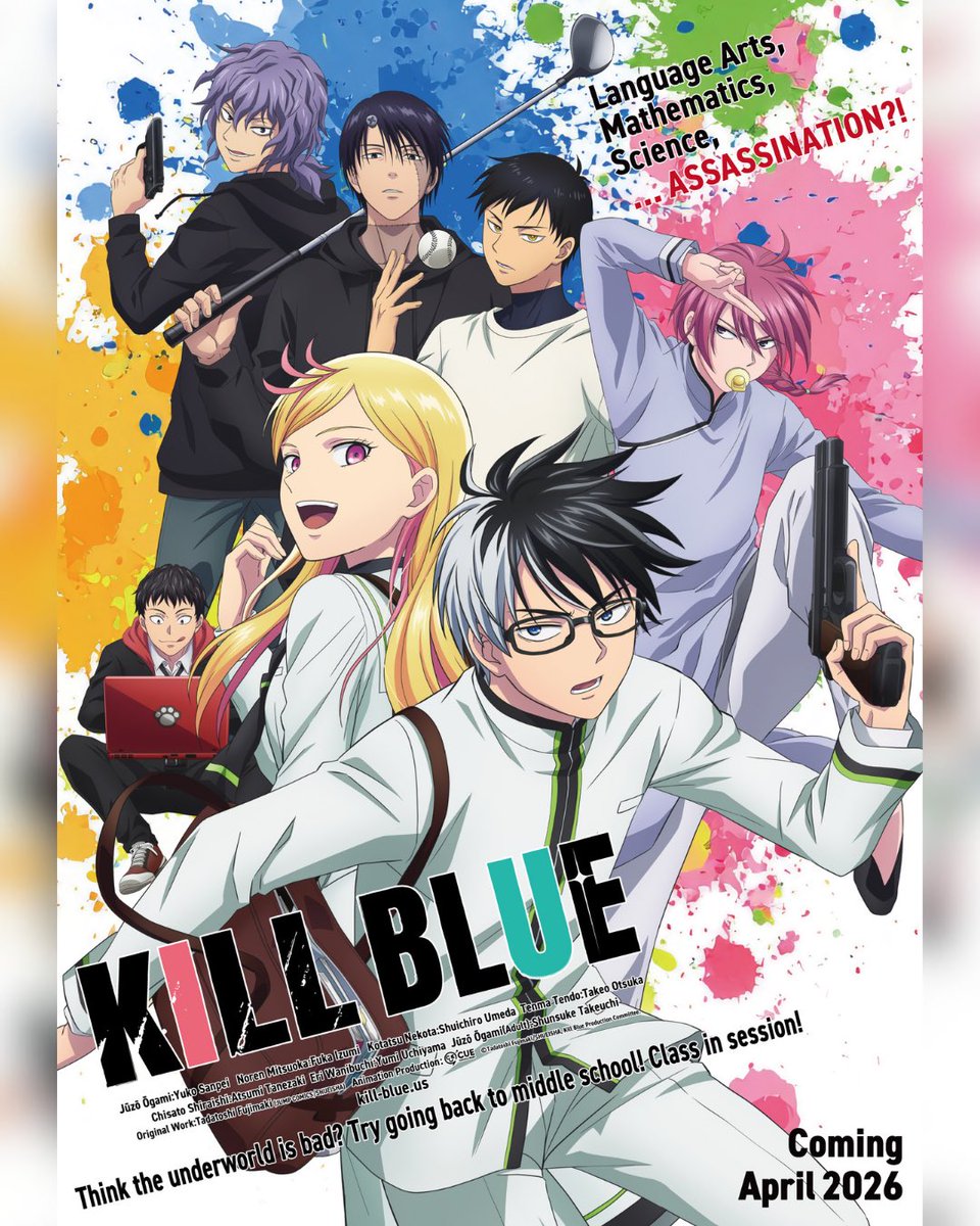 RFusseneggerVO's tweet photo. So excited to announce that I'm the english voice of Reika Takada in #killblue ! 🔪💙
Kill Blue is available to watch on Netflix, Crunchyroll, and Amazon Prime!
Thank you to Mami Okada &amp; my @BangZoom family and to Grant George for the direction. I'm so grateful to be on board! https://t.co/S6IJM48SNL