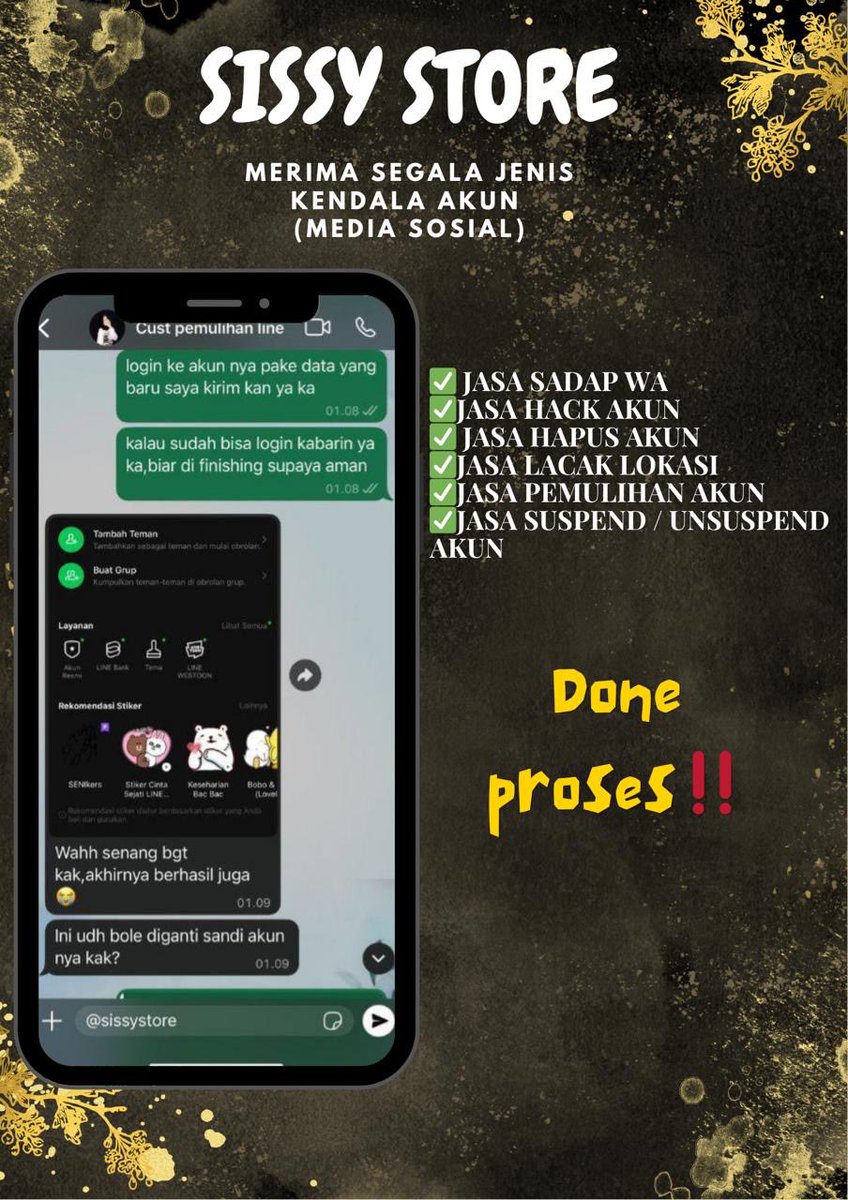 pergavangan's tweet photo. LAYANAN JASA PEMULIHAN AKUN SOSMED ❗️

>JASA LACAK HP HILANG BY NO HP
>JASA HAPUS AKUN 
>JASA PEMULIHAN &amp; BALIKIN AKUN 
>JASA LACAK LOKASI
>JASA SADAP WA
>JASA HACK/PEMULIHAN AKUN (EMAIL,IG,WA,TWITER/X, FB,LINE,TIKTOK)

konsultasi wa Di Bio Profil Yah https://t.co/jFVVl3b5uW