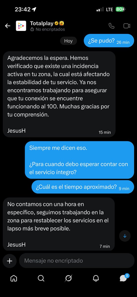 PsyBrg's tweet photo. @totalplaymx Siempre… SIEMPRE el mismo pretextito de que “es un incidente en la zona”. 

🙄 https://t.co/ZM0l8btJGS
