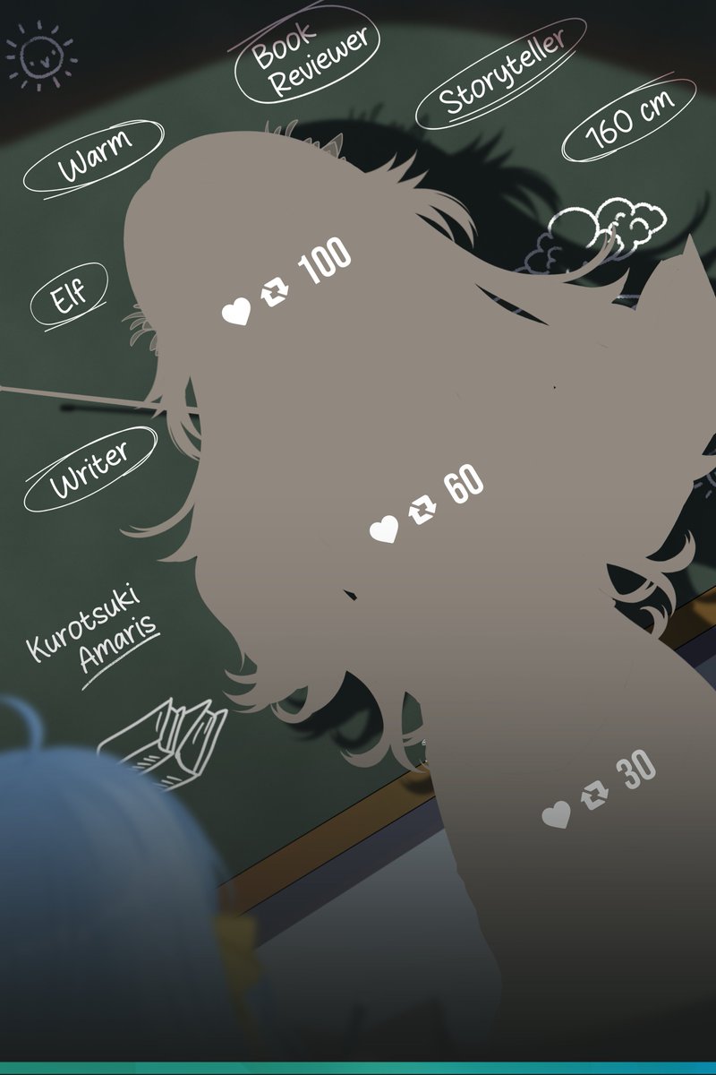 KuroAmaris's tweet photo. ✒️ Amaris Model Reveal 📜

Mencari hal baru setiap hari, sosok elf pengembara yang selalu ingin tahu, Kurotsuki Amaris datang membawa kisah baru!

Penasaran dengan kelanjutan pengembaraanku?
╰┈➤ Ayo bantu tekan ❤️ &amp; 🔁 untuk melihat wujudku yang baru!

#VTuberID #ModelReveal https://t.co/SAzQF5hK4W