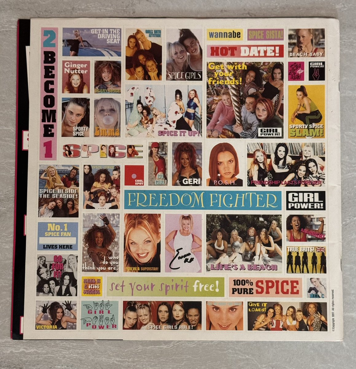 Im_WB_18's tweet photo. All you need for a spicy summer 

Big thanks to the previous owner who kept this magazine so well since 1997. The magazine is still in amazing condition, and it even comes with the original plastic coverprotecting the magazine itself.
After all these years … 😄 
#spicegirls https://t.co/zvetYP33VU