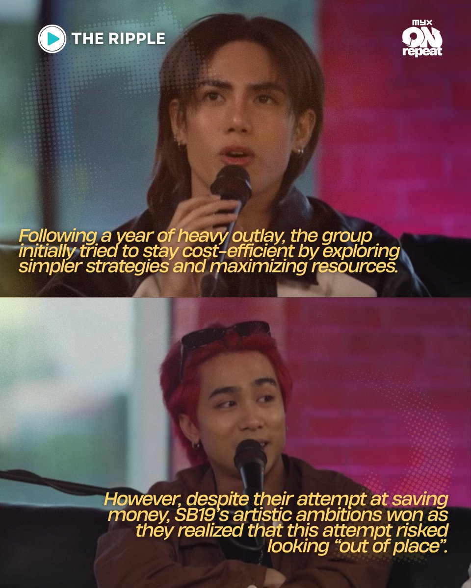 myxglobal's tweet photo. SB19 shares the inspiration and bold creative choices behind "DAM" on #TheRipple ✨

Stream your favorite MYX shows LIVE daily on Facebook and Youtube.
🕘 9:00 AM – 3:00 PM PHT⁣
🕕 6:00 PM – 12:00 AM PST⁣

#MYX #SB19 #MYXonRepeat https://t.co/ZmHXH1Awv5