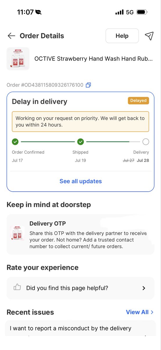 caman8008's tweet photo. @Flipkart @FlipkartSupport Absolutely pathetic serviceI placed my order on 17 July. Delivery was promised for 24 July then delayed to 27now 28 July and still nothingYour support keeps giving the same fake assuranceDelivered todayEnough is enoughStop wasting my time and resolve https://t.co/jHSjZothrt