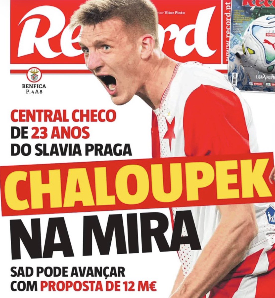 rjbpinto's tweet photo. O eixo central da defesa continua super indefinido. Com a provável saída de António Silva é necessária a entrada de pelo menos mais um central ⚠️

Será um central vindo do campeonato checo capaz de dar garantias? 👀 https://t.co/OpTZrerrkc