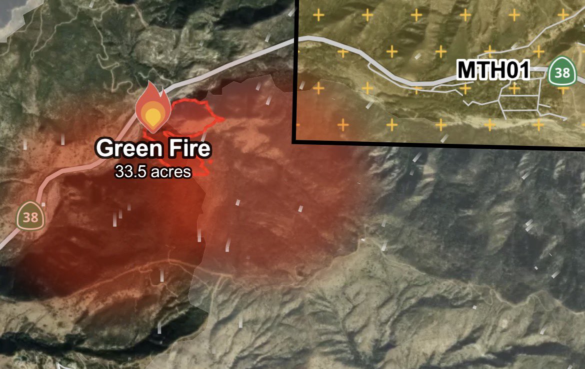 ortolano_gianni's tweet photo. #greenfire fire is holding between their containment lines and they will be establishing and maintaining them throughout the night. A somewhat harder task with this fire due to the steep terrain and slopes. However more than likely this is the last update I will do on this fire! https://t.co/RU831Ym6Wf
