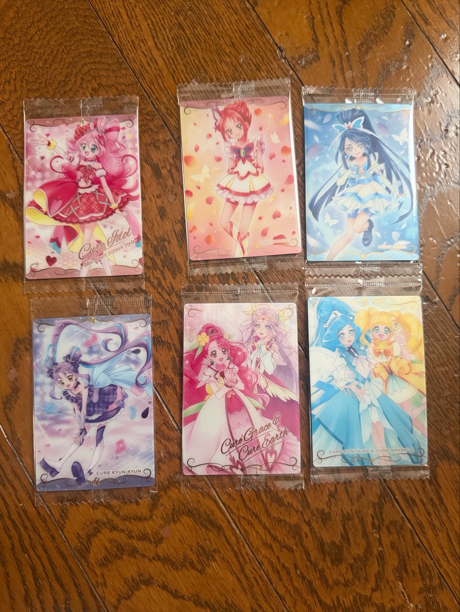 g2_08's tweet photo. プリキュアウエハース 交換

求：画像⭕️のもの

譲：2-10枚目

比率違い、郵送🙆🏻‍♀️✨、都内手渡しも可能
お気軽にお声掛けください🙇🏻‍♀️💞 https://t.co/FyvPyuxfl6