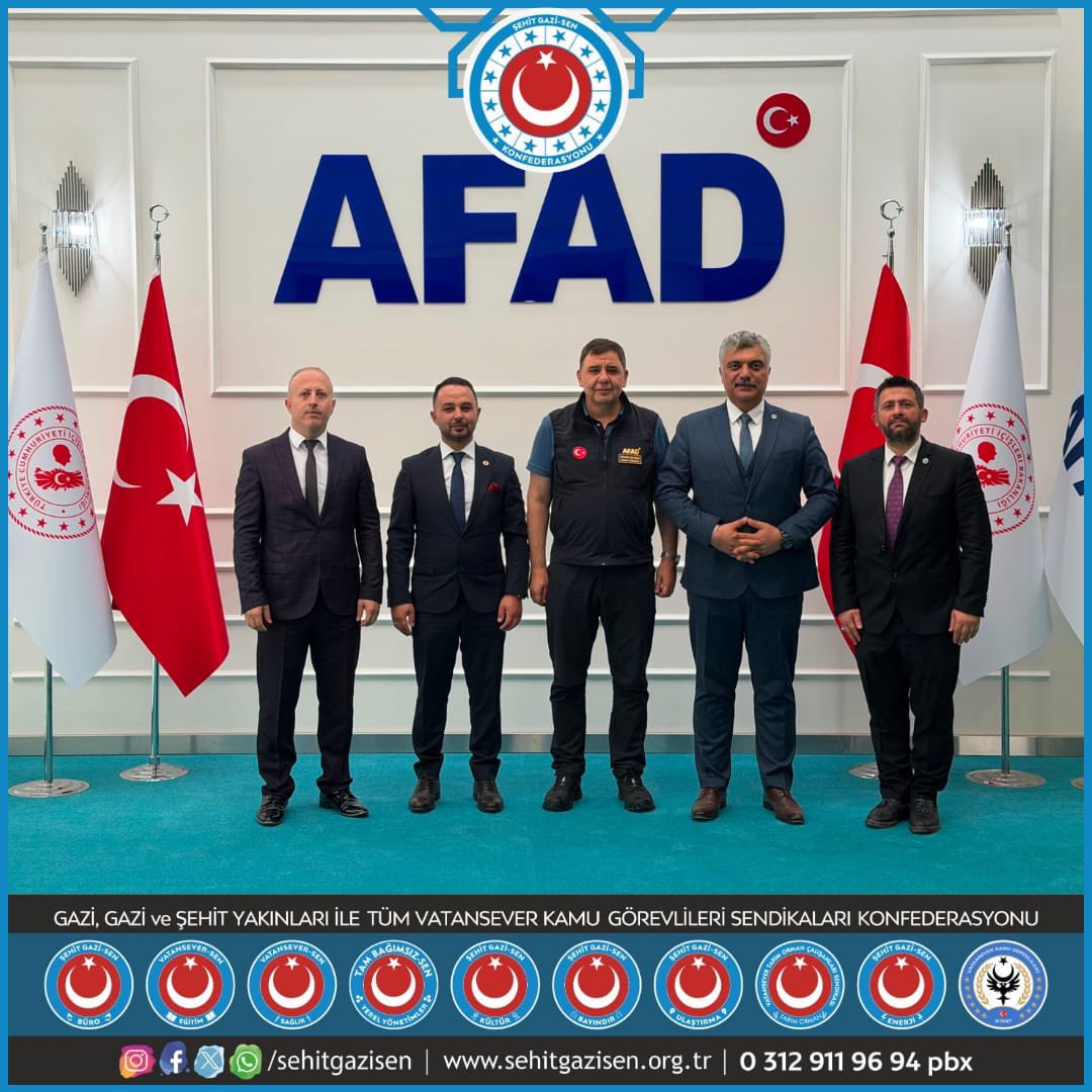 SKonfederasyonu's tweet photo. Şehit Gazi Sen Konfederasyonu'ndan AFAD Başkanı Vali Hamza PEHLİVAN'a Ziyaret⤵️https://t.co/aCPBGPc0Fd https://t.co/uEaWHbvd72
