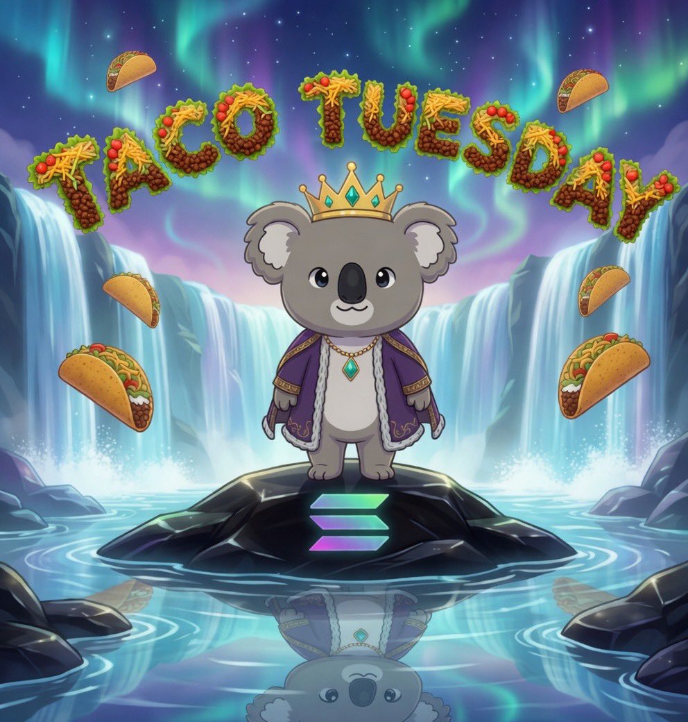 BuildWithUG's tweet photo. This koala is thrilled it’s Tuesday because his favorite meal, is about to be served.
Taco Tuesday to everyone seeing this!
solana:ENcwYGVhRsEqKpH4SzRH4mcYSGc9Cb6s4WJGS9ojpump #NFTCimmunity https://t.co/IKufwJsw1F