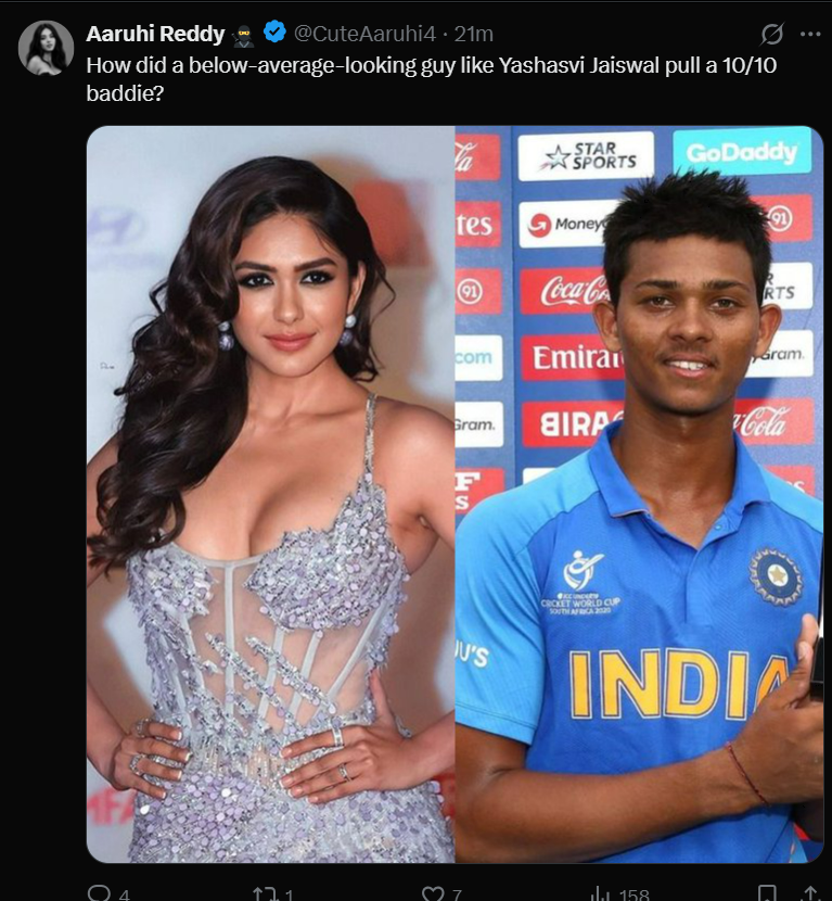 ABCDEFG365475's tweet photo. @CuteAaruhi4 You wasting you father's hard earned money on twitter blue tick and wasting time on twitter. Stop wasting time, stop crying over reservation and prepare for exam. https://t.co/GzzlOwfUP1
