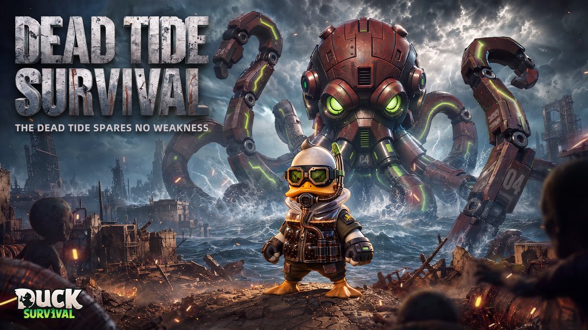 DuckSurvivalGO's tweet photo. #NewEvent
🌊 When the sea is calm, the true king has already awakened in the abyss.
⏰ Event Duration: July 29 - Augest 4

🎁 Exclusive Appearance 🎁
🔹 Titan: 「Lord of the Death Tide」
🔹 Skin: 「Submariner Nemo」
🔹 Back Accessory:「Nuclear Electromagnetic Set」 「Octopus Bag」 

🔥 More hidden rewards and exciting gameplay await your discovery!
⚠️ Please refer to in-game announcements for detailed event rules.

🔰Google Play: https://t.co/cqVoAFKjJm
🔰App Store: https://t.co/dRogPiRD5V