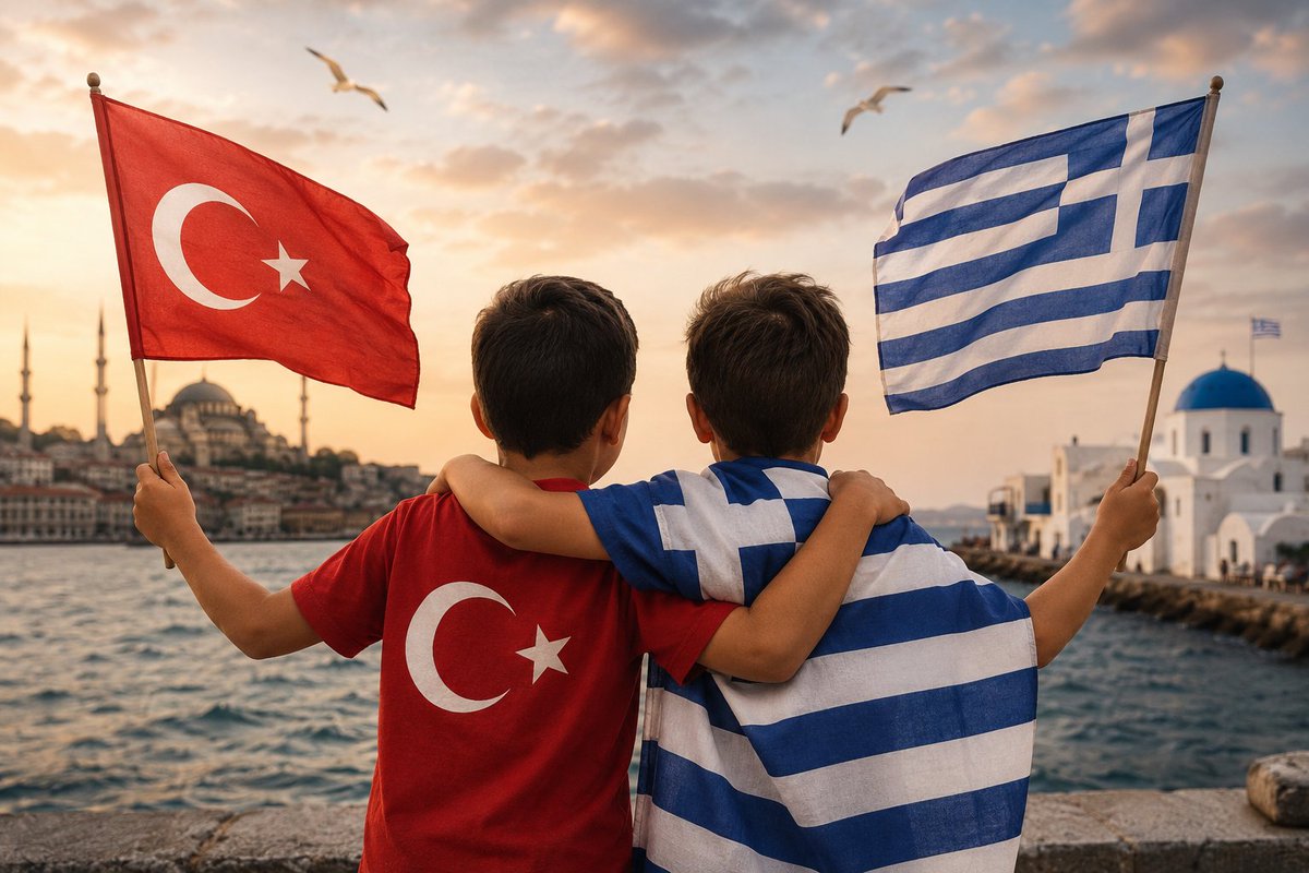 CMouroutis's tweet photo. Good morning to our neighbors in #Turkey #Turkiye. All the best to them from the Greek (Rum) nation. #Greece #Kibris #Yunanistan https://t.co/Tt1QrBLVB1