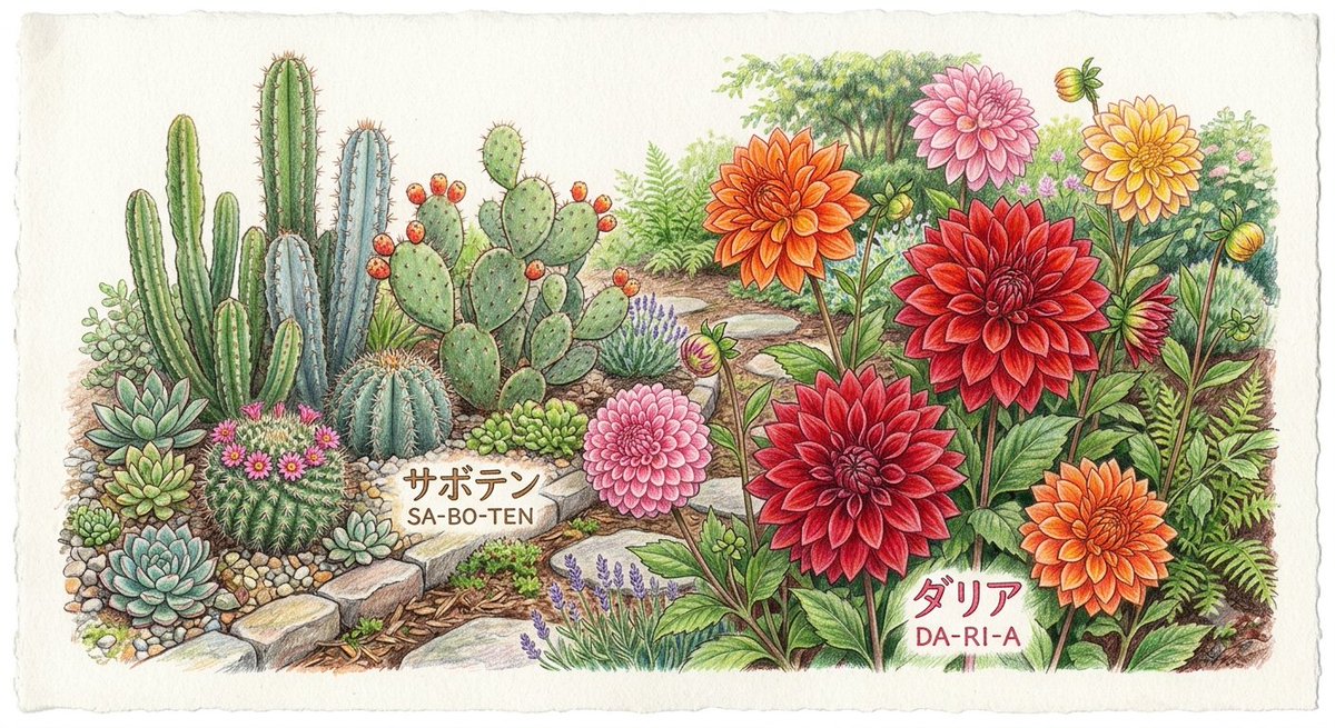 pairfi_lab's tweet photo. 7月29日は水曜日。
誕生花はサボテンとダリア

ダリアは「華麗」
サボテンは「温かい心」

週の真ん中水曜日！

【風水ワンポイント】
邪気を払うサボテンは
「ベランダや窓辺」、
運気を上げる華やかなダリアは
「玄関」に飾るのがおすすめ。

お部屋に彩りをプラスして
元気に乗り切りましょう！ https://t.co/ZRlfWVet8f