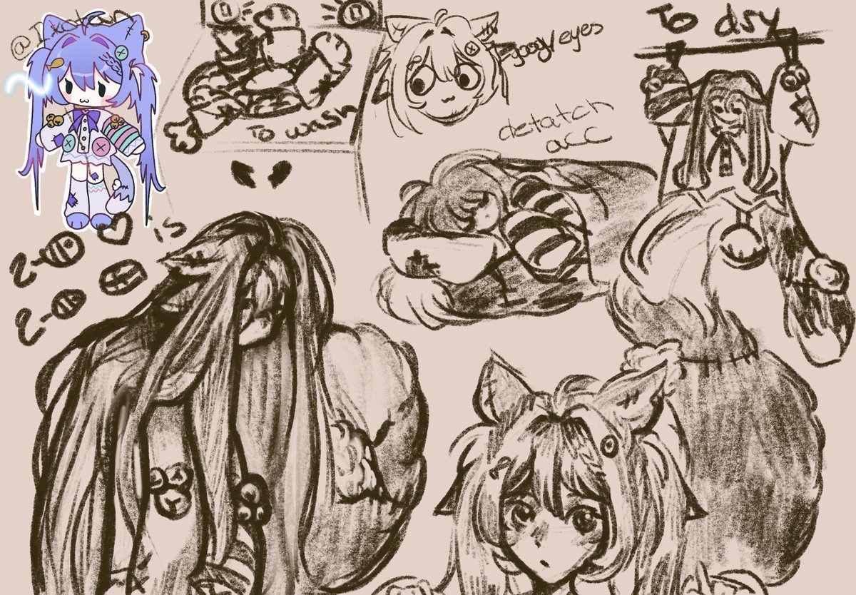 chuuchuuwi's tweet photo. Sketch page of my newly purchased babby. Thank you @ix0tan for making such a good adopt!! She’s so loved https://t.co/AhwjhF1R49