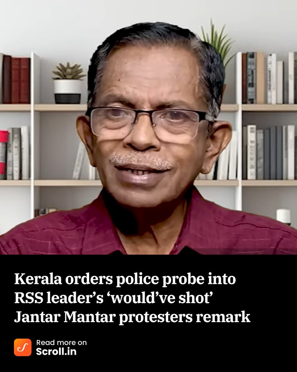 scroll_in's tweet photo. In another video, TG Mohandas is alleged to have said: "Police should be withdrawn from the area, and it should be left to the protesters. Rapes and murders will happen."

Read more: https://t.co/AMfYG6E5u5 https://t.co/7AbkYsGpsC