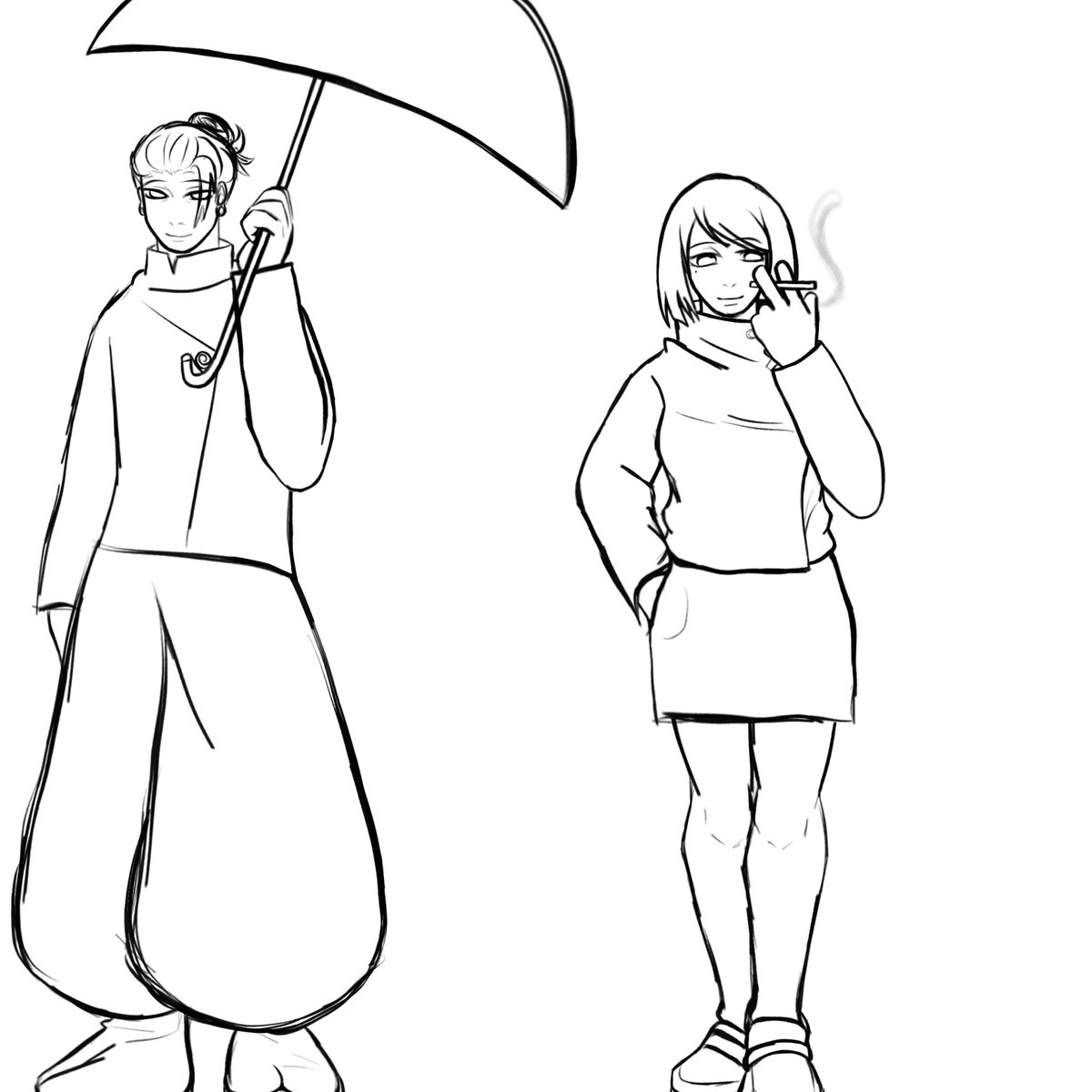 0neExpiredPersn's tweet photo. I’m tired so I’m only posting a wip of shokohime double date with gego https://t.co/X16cIlmAzC