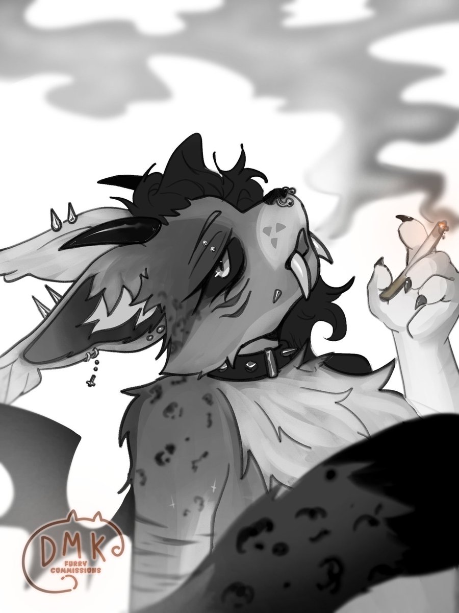 Demakusan's tweet photo. @saberhailley  Thank you so much for commissioning me , I love black and gray characters, it's so pleasing to the eyes hehe https://t.co/EBaKRABkod