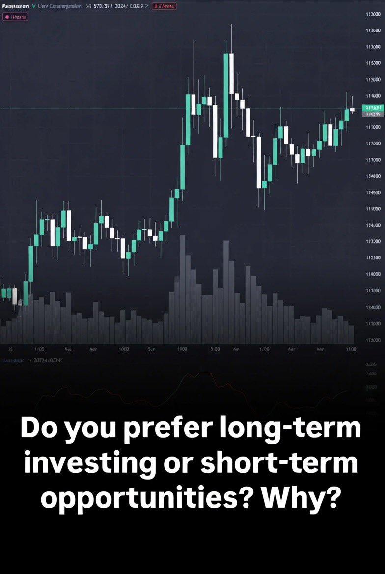 Texlainvest's tweet photo. Do you prefer long-term investing or short-term opportunities? Why? https://t.co/viXgBrwImM