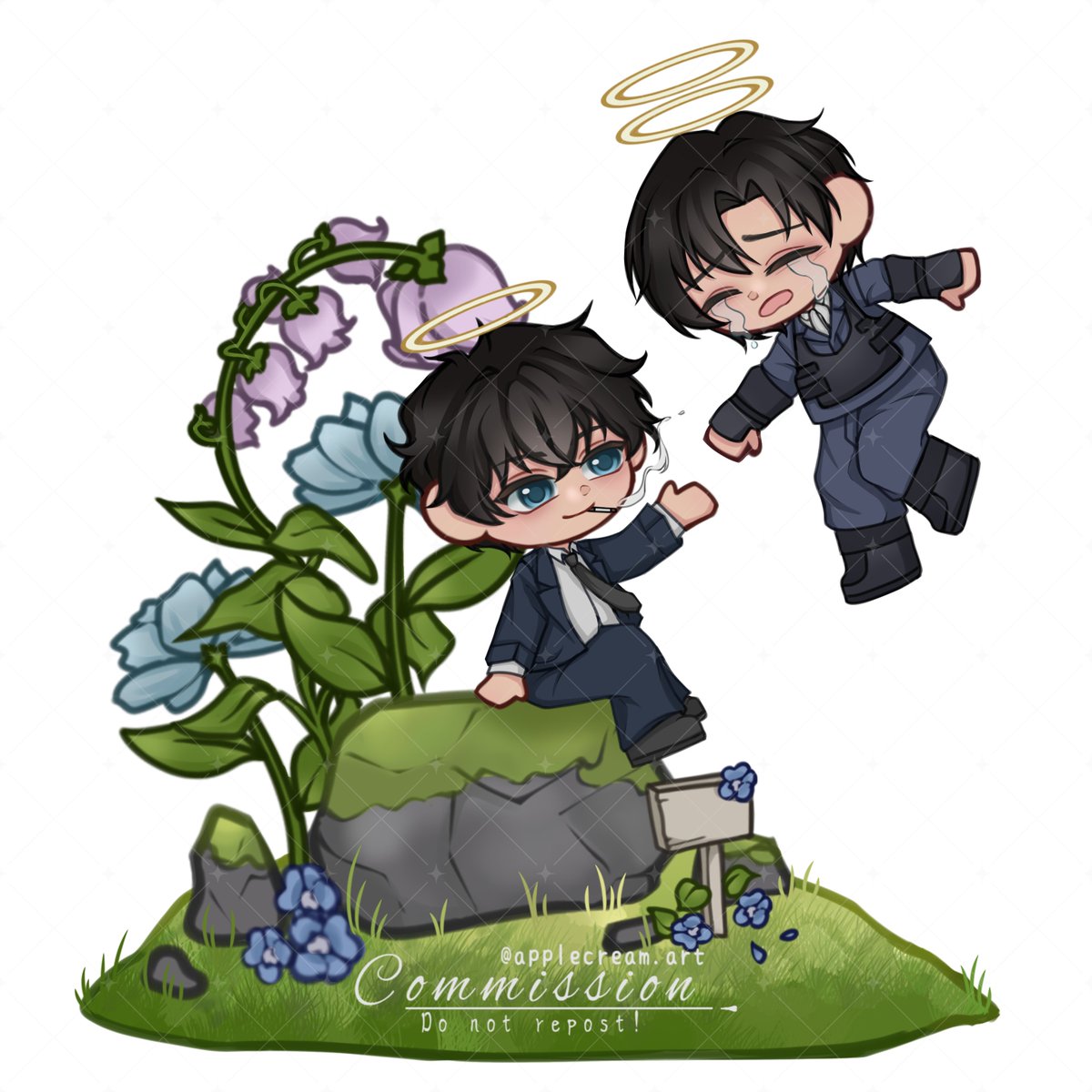 applecreamart's tweet photo. [ ♡ + ↻ are very appreciated!]

YCH commis chibi couple result!! Thankyou so much for commisioning me! <3

#commissionart #ychchibi #opencommission https://t.co/SX8vAZzthn