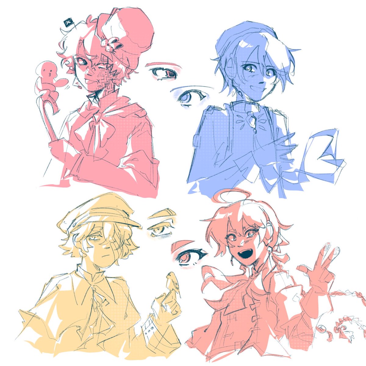 floweringlark's tweet photo. doodling (my) piko’s friends pt2 https://t.co/1AOlOqfEx2