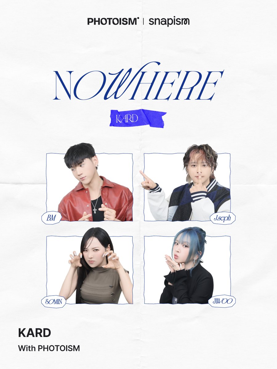 photoism_kr's tweet photo. PHOTOISM X KARD
ARTIST FRAME &amp; snapism OPEN !

Where To Now?
Now PHOTOISM ! 🖤

포토이즘과 스내피즘에서 KARD와 함께
소중한 추억을 남겨보세요 📸

📅 26.07.29 – 26.08.16

ONLY IN PHOTOISM https://t.co/KKgV4LN0aT