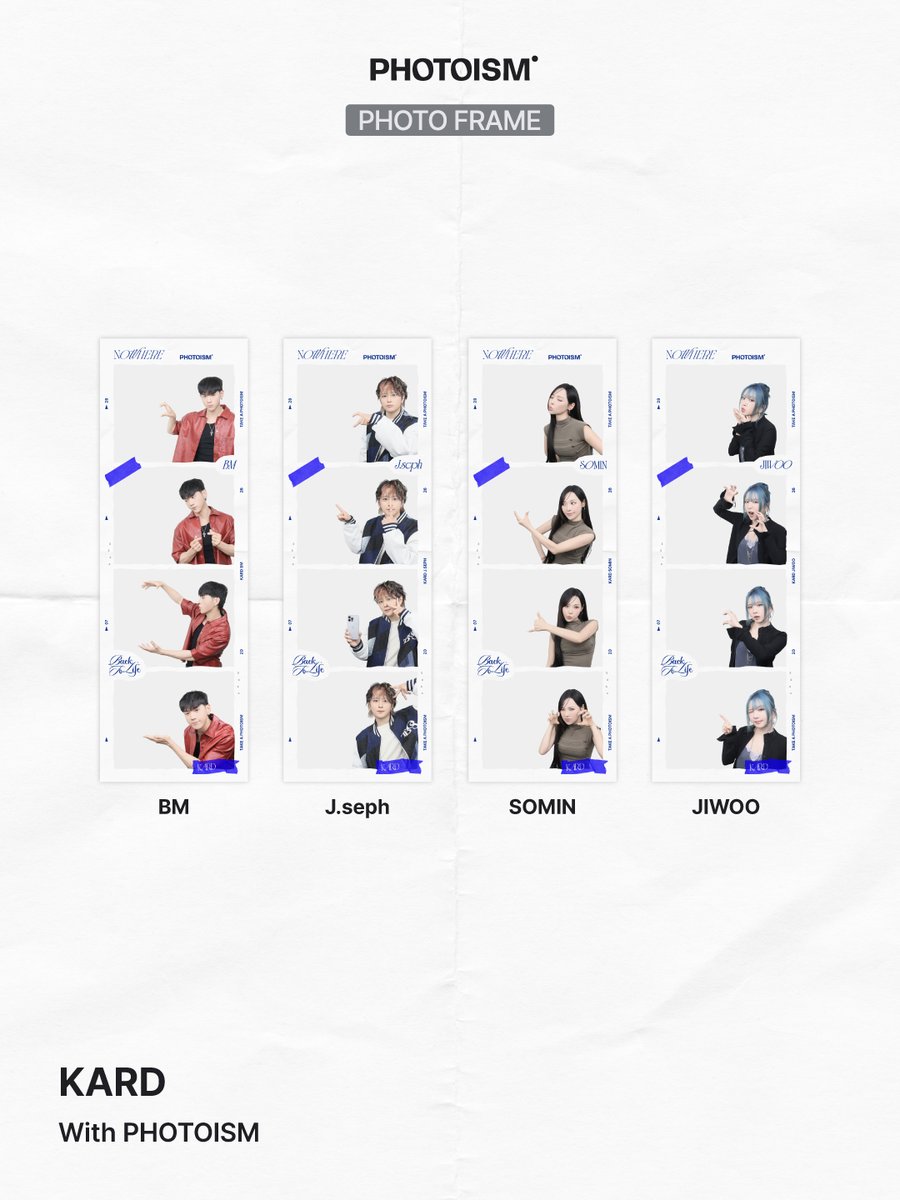 photoism_kr's tweet photo. PHOTOISM X KARD
ARTIST FRAME &amp; snapism OPEN !

Where To Now?
Now PHOTOISM ! 🖤

포토이즘과 스내피즘에서 KARD와 함께
소중한 추억을 남겨보세요 📸

📅 26.07.29 – 26.08.16

ONLY IN PHOTOISM https://t.co/KKgV4LN0aT