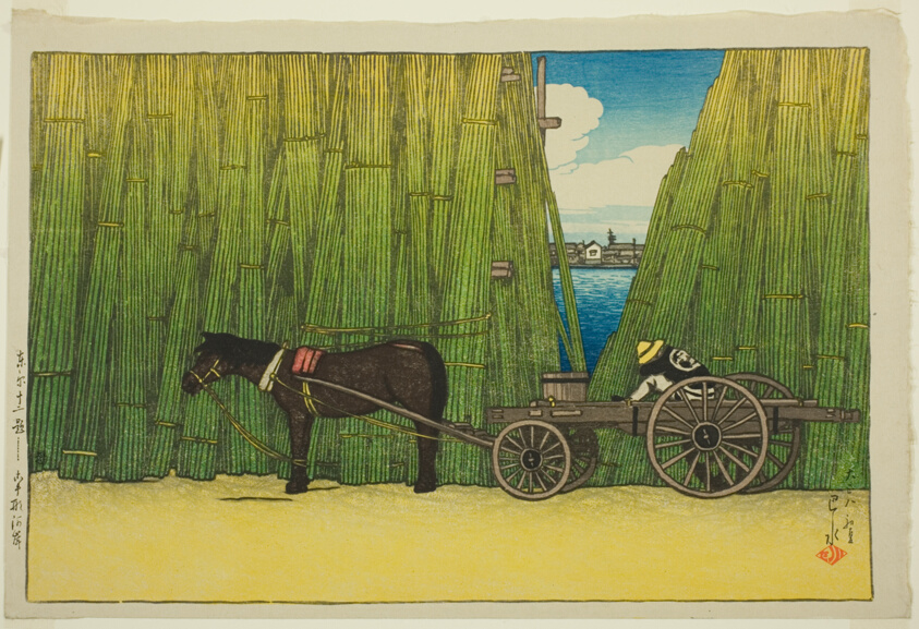 NihonBijutsushi's tweet photo. 川瀬 巴水　かわせ はすい　Kawase Hasui　1883–1957

《東京十二題 こま形河岸》

1919（大正8）年
木版 https://t.co/55EU4yCQFf