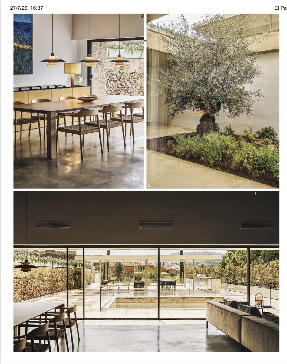 LluisMorillas's tweet photo. Diario EL PAÍS . Casa Morillas/Montasell (Gualta/Baix Empordà) Texto @TachyMora  Fotografia @AnnaHuix  
#diseño #morillas #Montasell #baixemporda https://t.co/WF7v3cI90Z