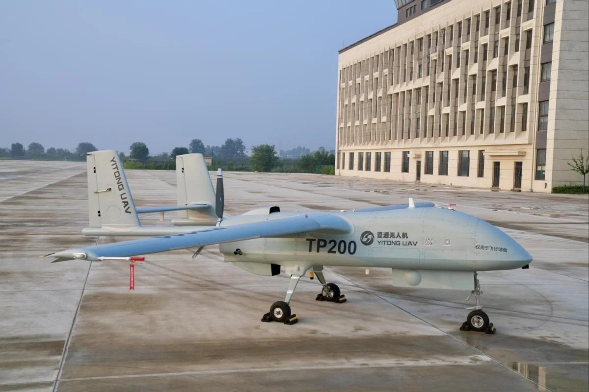 SputnikInt's tweet photo. China's first civilian long-haul drone flies 24 hours non-stop

The TP200 – China's first tonne-class long-distance UAV built to civil airworthiness standards – completed its maiden flight on Sunday

Developed by Yitong UAV System, the drone is designed for a wide range of civilian missions

🔸 24-hour endurance at max payload – 3,000km range

🔸 Maritime patrol, search & rescue, island supply, land surveying, emergency deliveries

🔸 Modular design allows quick payload swaps for different missions

🔸 7,600m service ceiling, 200km/h cruise speed, operates from unpaved runways within 300m

🔸 Full domestic supply chain – carbon-fiber composites, hardware, software all made in China

Yitong estimates China will need 8,000+ large fixed-wing UAVs over the next 10–15 years as the low-altitude economy takes off

Picture source: Yitong