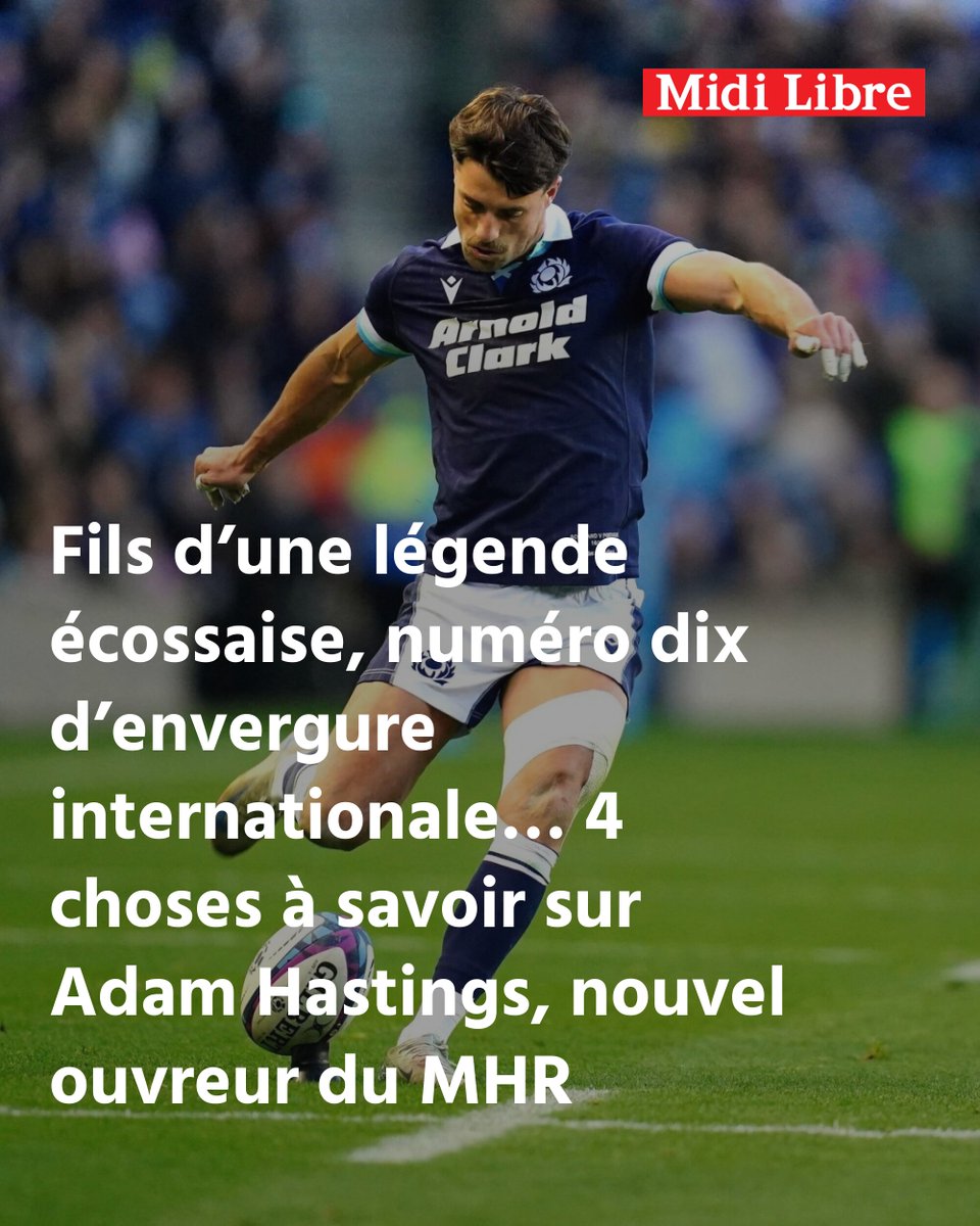 MidiLibreSports's tweet photo. Fils d’une légende écossaise, numéro dix d’envergure internationale… 4 choses à savoir sur Adam Hastings, nouvel ouvreur du MHR
➡️ https://t.co/zaDVhjl2Em https://t.co/0oYglleNRn