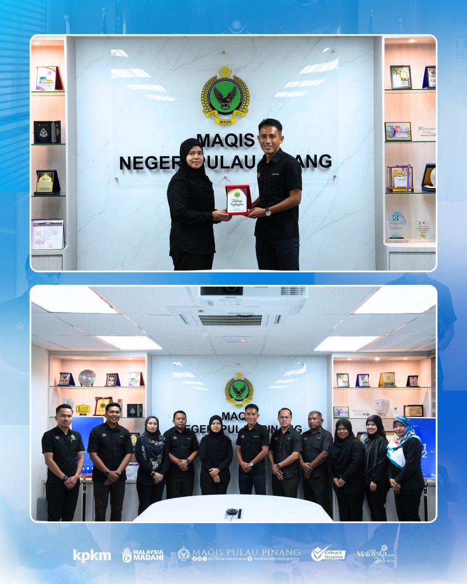 maqispenang's tweet photo. 27 JULAI 2026 |  BATU MAUNG 

LAWATAN KERJA MAQIS NEGERI KELANTAN KE MAQIS NEGERI PULAU PINANG

#MaqisMalaysia
#Penguatkuasaanberintegriti
#Malaysiamadani
#Agromadani
#Taatsetia https://t.co/q8jDJev3na