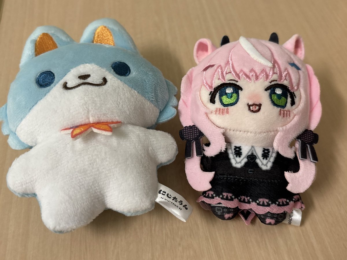 pink38rose's tweet photo. 初めてお迎えしたたうんちゃんはトラたうんでした🐟
まおさまの方がちっさい……！！ https://t.co/oG9zwhtf0P