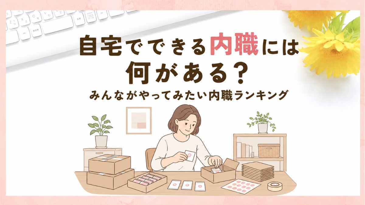 zaitaku_work_'s tweet photo. 📦自宅でできる内職には何がある？

🏡家でコツコツできる仕事として、関心が高い内職

アンケートで、みんながやってみたい内職を聞いたところ、1位は「シール貼り」でした😊

ほかには、袋詰めや箱の組み立て、アクセサリー制作なども。

🔽自宅でできる内職を紹介しています
https://t.co/IcpMz0uQxB