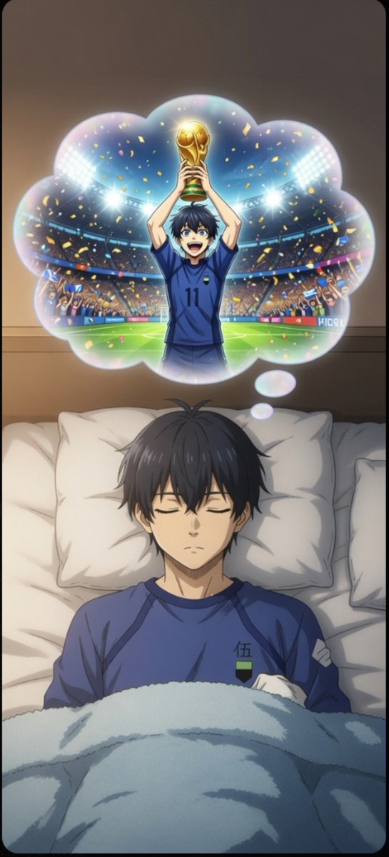 OfficalIsagi_Yo's tweet photo. Gonna be dreaming about that sweet world cup 😘 https://t.co/xBIjX7wdDB