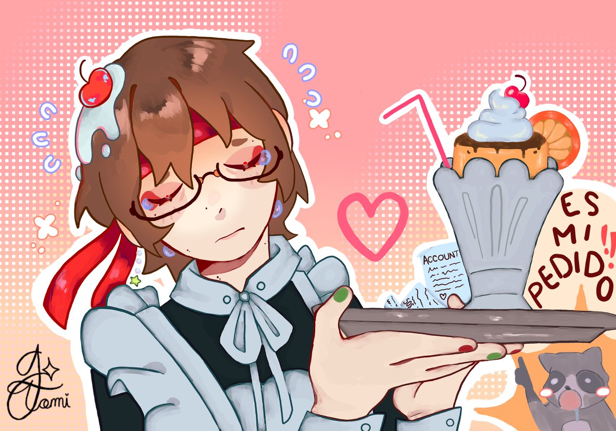 Tomaspitito's tweet photo. StoryTime de cuando #JuanCubito trabajo en un Maid Coffee y le toco atender a un machape :P

#ElDiosdelTodo #JuanFanart #MaidCoffee #OhYeah #TengoSueño #FlopTotal https://t.co/xaTmuVYLqo