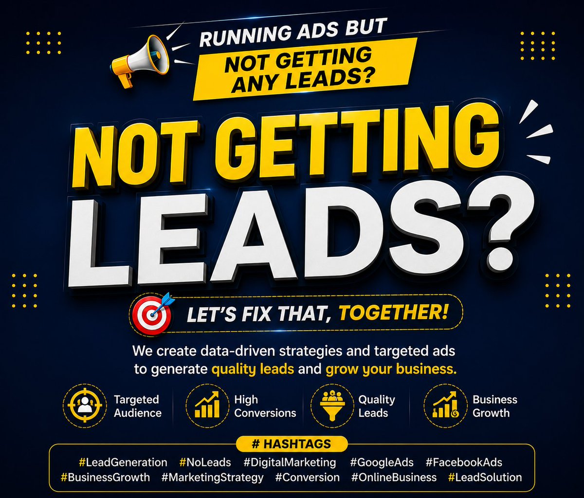 rahat202636's tweet photo. 🚫 Not Getting Leads? It's Time to Change Your Marketing Strategy!

#LeadGeneration #GoogleAds #DigitalMarketing #BusinessGrowth #OnlineMarketing #GoogleAdsExpert #FacebookAds #YouTubeSEO #MarketingTips #BangladeshBusiness https://t.co/a4u9f3vBOx