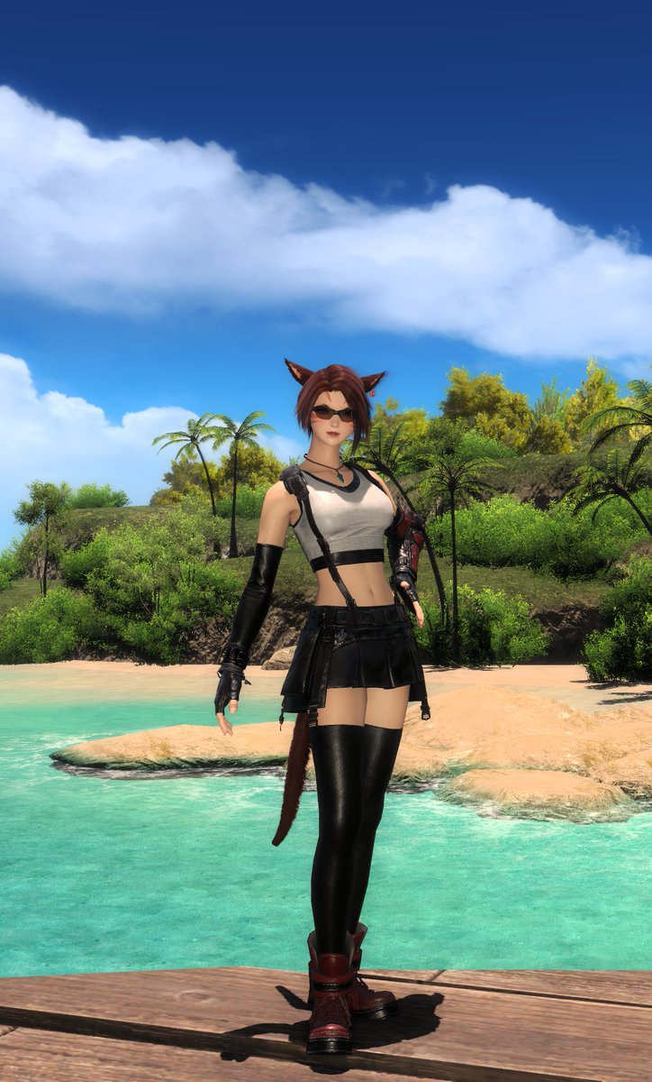 WarriorOfDx's tweet photo. Trying out the Tifa fit https://t.co/d9DAXssxVw