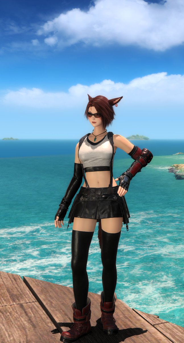 WarriorOfDx's tweet photo. Trying out the Tifa fit https://t.co/d9DAXssxVw