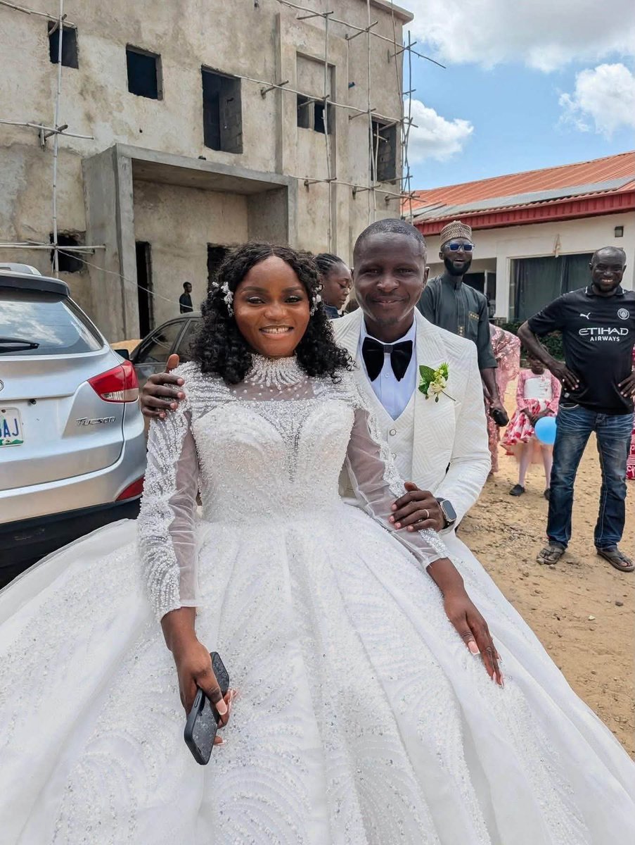 kenkenlewu's tweet photo. FROM DM TO I DO ❤️

In January, I was happily single. I never imagined I'd be married before the end of July.

It all started with a playful Facebook post:
"My wedding date is supposed to be 16th May 2026. Is there a man willing to take the risk? Send me a DM."

Most people laughed. One man, Joel Gojeh, sent a DM from Ghana.

He travelled from Ghana to Kaduna on 15th February, proposed that same day, and our relationship officially began on 16th February. Less than two weeks later, he met my family and began the traditional marriage process.

On 9th May, my bride price was paid before my 35th birthday, just as I had prayed. And on 26th July, we celebrated our church wedding.

What started as a simple Facebook post became my forever.

To God alone be all the glory. ❤️
©Keturah Stephen