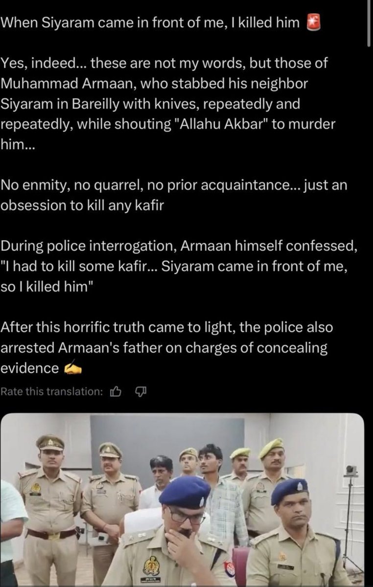 Nationalist2575's tweet photo. I had to kill some Kafir... Sitaram cam in front of me so I killed him.. Mohammed Arman https://t.co/QjhHXUbFnh