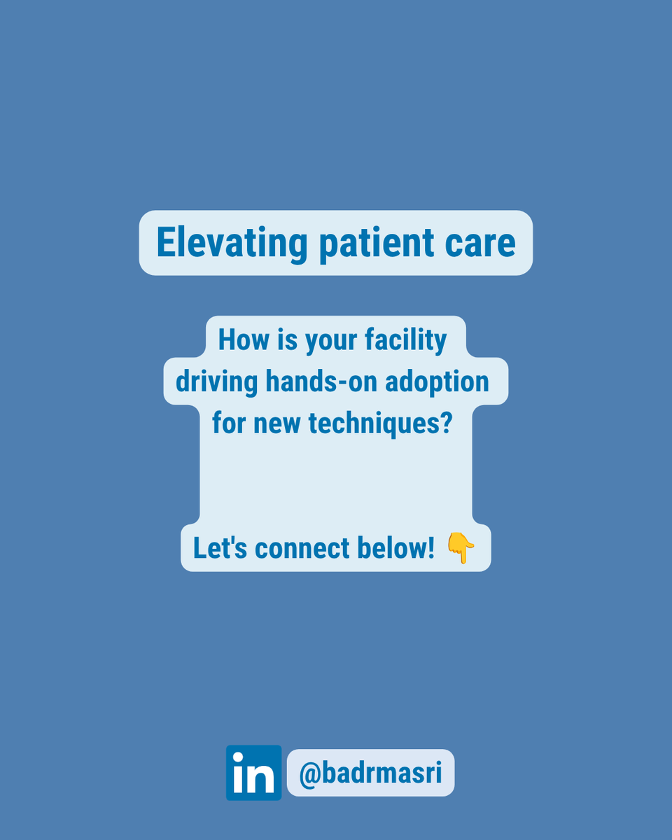 badrmasri's tweet photo. Continuous learning in the OR directly translates to better patient care.
How is your team approaching hands-on adoption for new clinical techniques? Let's discuss below! 👇
#MedEd #Cardiothoracic #EVH #Healthcare @GetingeGlobal https://t.co/j04O7upRjy