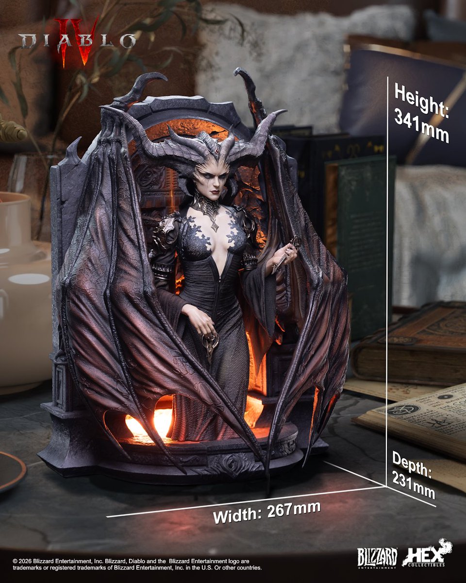 GHeroesEurope's tweet photo. Now open for Pre-Order is the new HEX Collectibles Blizzard Diablo IV - Lilith Art Statue. Now available in our shop.

● Pre-Order the Diablo IV - Lilith Art Statuehere:
https://t.co/0WE2Eyh4dy

#HEXCollectibles #GHeroesEurope #DiabloIV #Lilith #Collectibles https://t.co/WclcfdsGwL