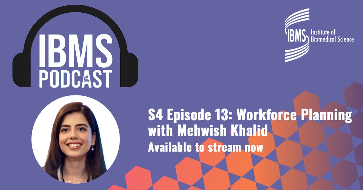 IBMScience's tweet photo. The latest episode of the IBMS Podcast is available. It features an in-depth conversation with Pathology Practice Educator Mehwish Khalid.

She talks about workforce planning, artificial intelligence, and raising the profession's profile.

Listen here: https://t.co/Eq2LHKLg8L https://t.co/aN3rg8urot